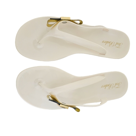 Ted Baker London Cream Sandals with Gold Accent - Picture 2 of 6